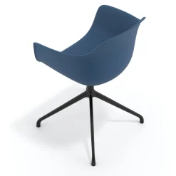 Sedia per Riunioni Alice, base piramidale