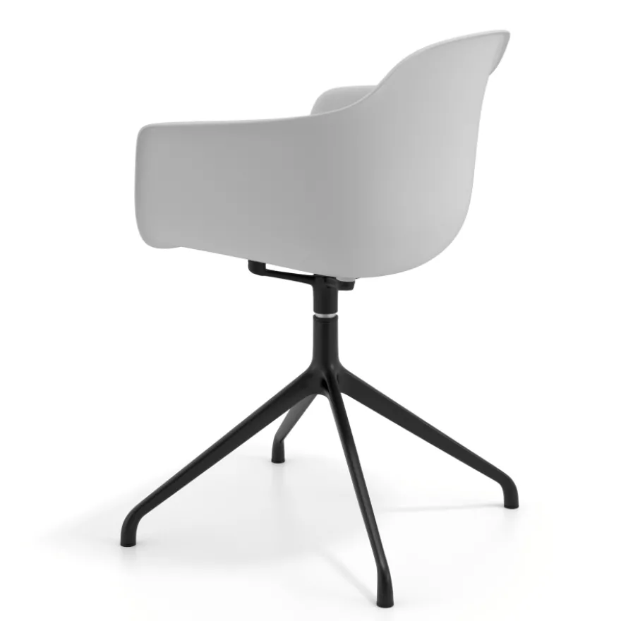 Sedia per Riunioni Alice, base piramidale