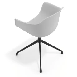 Sedia per Riunioni Alice, base piramidale