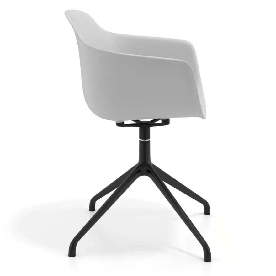 Sedia per Riunioni Alice, base piramidale