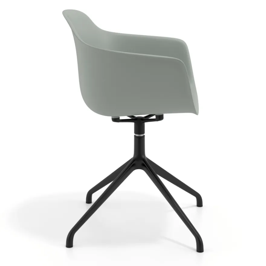 Sedia per Riunioni Alice, base piramidale