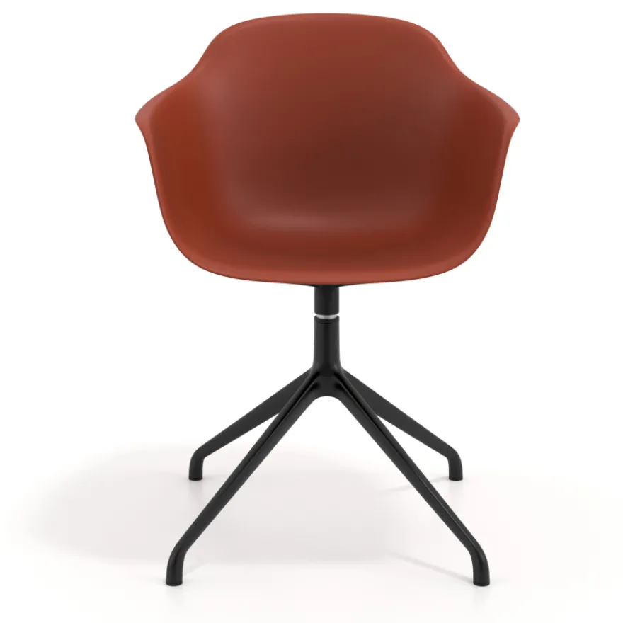Sedia per Riunioni Alice, base piramidale