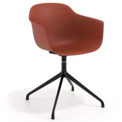 Sedia per Riunioni Alice, base piramidale