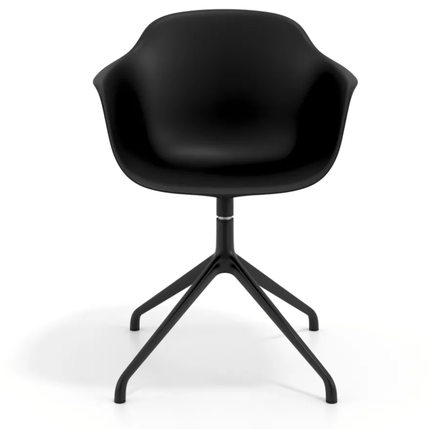 Sedia per Riunioni Alice, base piramidale