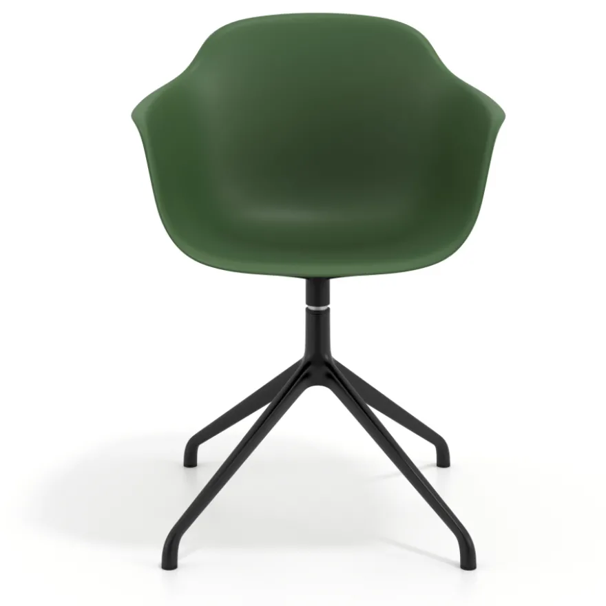 Sedia per Riunioni Alice, base piramidale