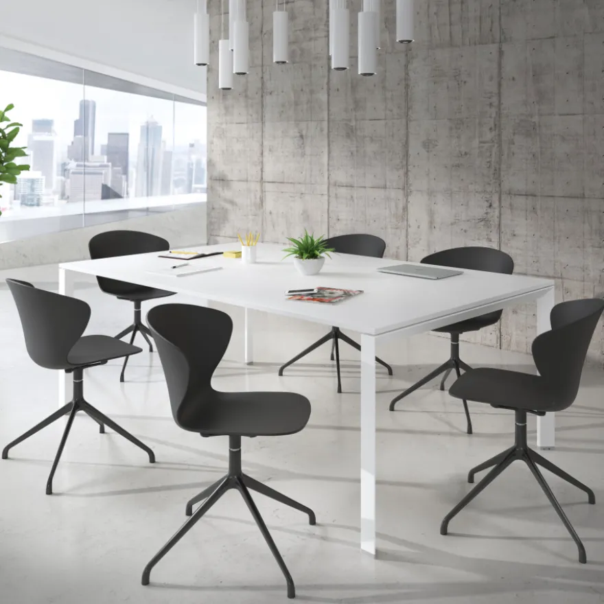Sedia per Riunioni Emily, base piramidale