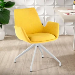 Sedia per Riunioni Glamm, imbottitura generosa, gambe in nero grafite