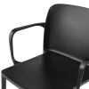 Sedia ristorante con braccioli Loop, seduta ampia