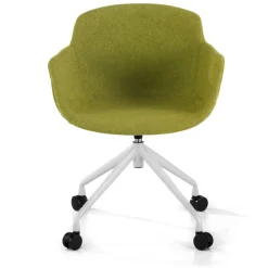Sedia Riunione Laure, Girevole con ruote, Imbottita