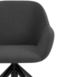 Sedia riunioni con ruote Greta, base in alluminio