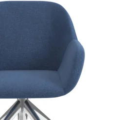 Sedia riunioni con ruote Greta, base in alluminio
