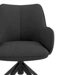Sedia riunioni con ruote Nora, base in alluminio