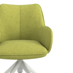 Sedia riunioni con ruote Nora, base in alluminio