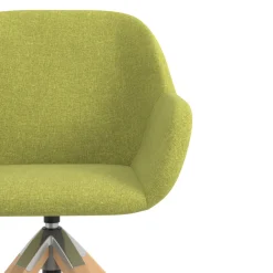 Sedia riunioni Greta, base in legno girevole