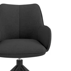 Sedia riunioni imbottita Nora, base in alluminio