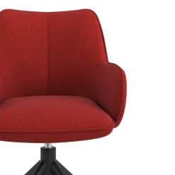Sedia riunioni imbottita Nora, base in alluminio
