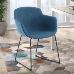 Sedia Sala Attesa Laure, Cantilever, Imbottitura Spessa, Imbottita