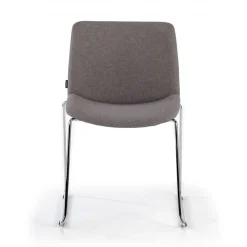 Sedia Sala d'Attesa Flow, schienale ergonomico, slitta