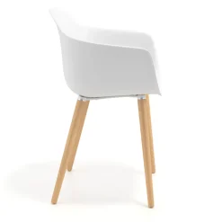 Sedia Scandinava Alice, Gambe in Legno