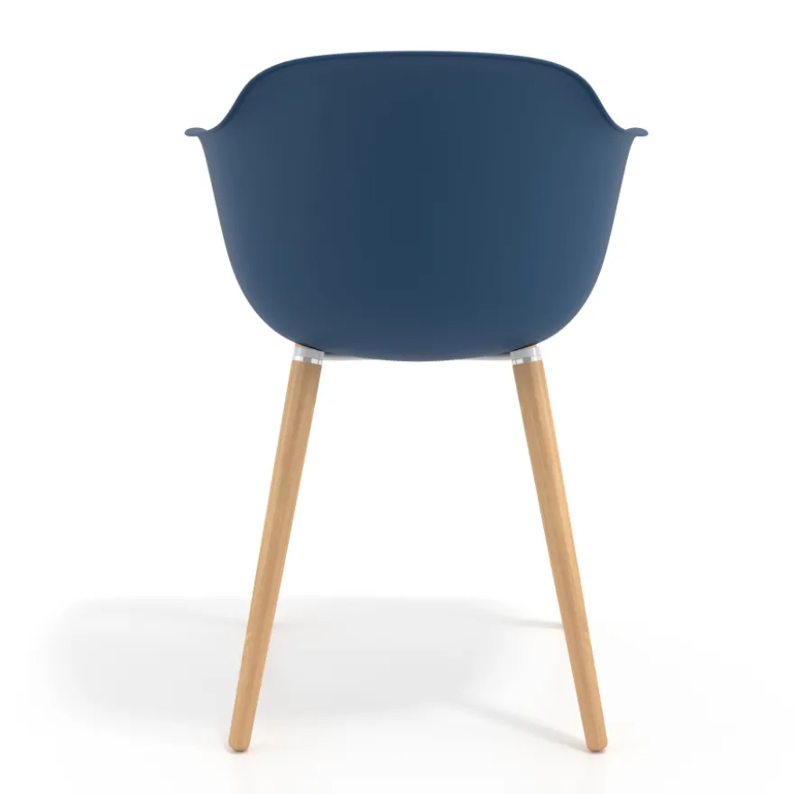 Sedia Scandinava Alice, Gambe in Legno