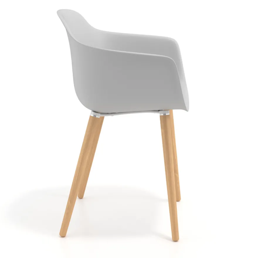 Sedia Scandinava Alice, Gambe in Legno