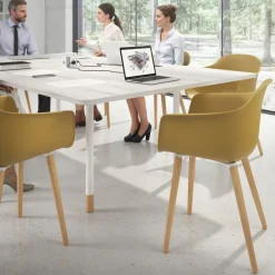 Sedia Scandinava Alice, Gambe in Legno