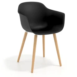 Sedia Scandinava Alice, Gambe in Legno