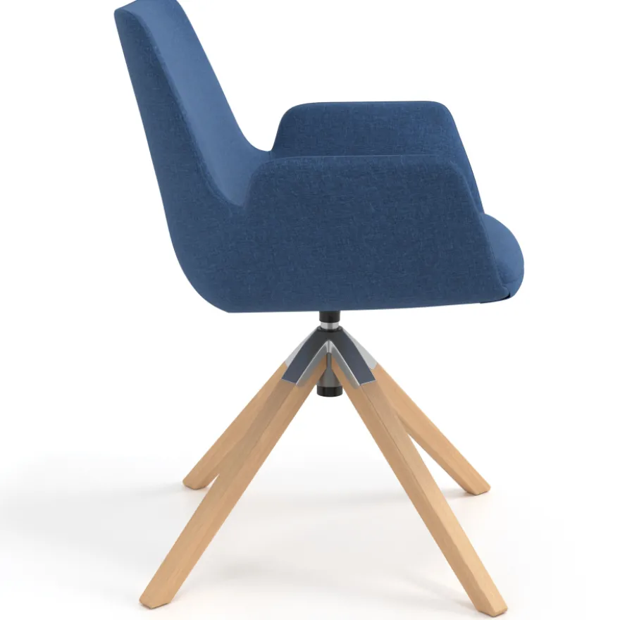 Sedia Scandinava Glamm, Gambe in Legno, Certificata