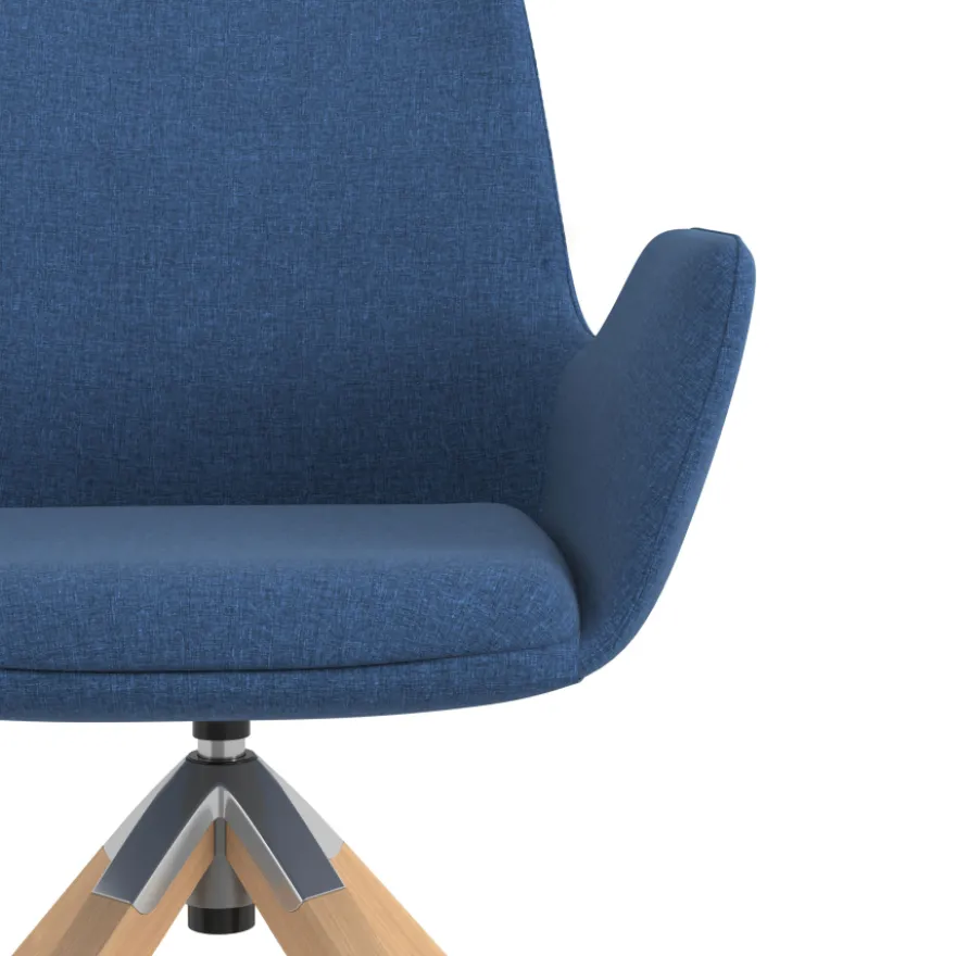 Sedia Scandinava Glamm, Gambe in Legno, Certificata