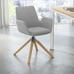 Sedia Scandinava Glamm, Gambe in Legno, Certificata