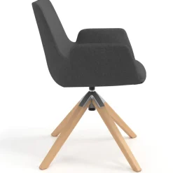 Sedia Scandinava Glamm, Gambe in Legno, Certificata