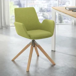 Sedia Scandinava Glamm, Gambe in Legno, Certificata