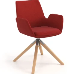 Sedia Scandinava Glamm, Gambe in Legno, Certificata