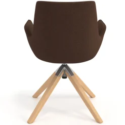 Sedia Scandinava Glamm, Gambe in Legno, Certificata
