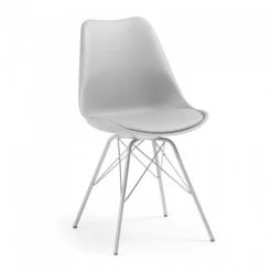 Sedia scandinava Norway, design, gambe in metallo