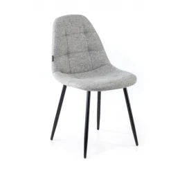 Sedia Scandinava Zafir, spessa imbottitura, gambe in metallo