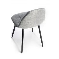 Sedia Scandinava Zafir, spessa imbottitura, gambe in metallo