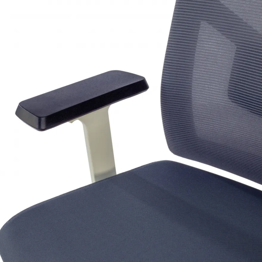 Sedia Scrivania Ergonomica Verdi white, braccioli regolabili, con poggiatesta