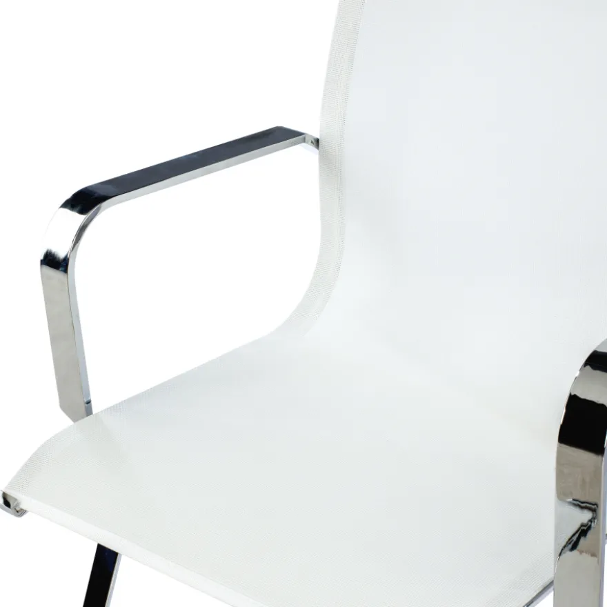 Sedia Ufficio Brenton, schienale in rete, slitta