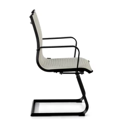 Sedia Ufficio Brenton, struttura nera, ecopelle