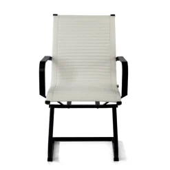 Sedia Ufficio Brenton, struttura nera, ecopelle