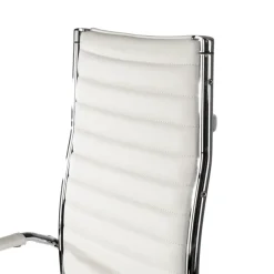 Sedia ufficio design Vogue, Struttura cromata, schienale alto