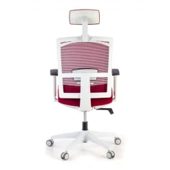 Sedia Ufficio Ergonomica Akira white con poggiatesta