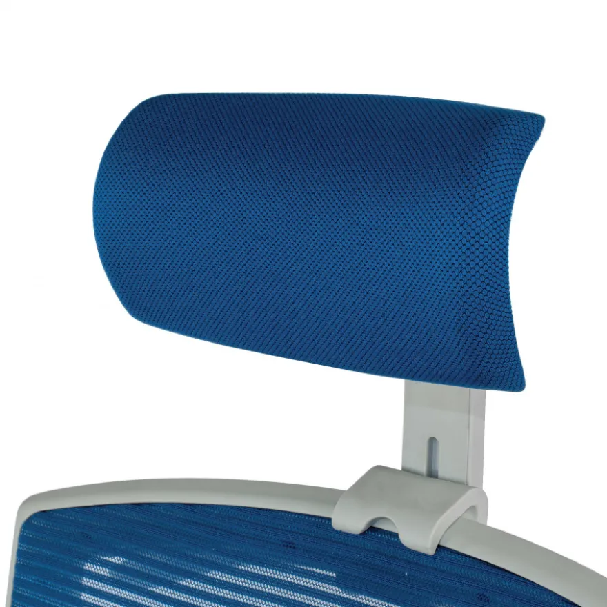 Sedia Ufficio Ergonomica Akira white con poggiatesta