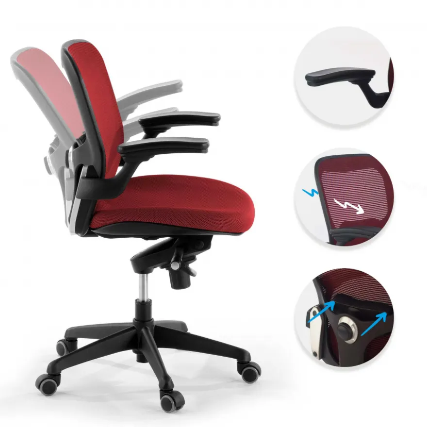 Sedia Ufficio Ergonomica Amira, meccanismo relax schiuma iniettata