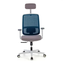 Sedia Ufficio Ergonomica Kaito white con poggiatesta