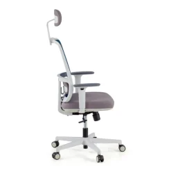 Sedia Ufficio Ergonomica Kaito white con poggiatesta