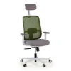 Sedia Ufficio Ergonomica Kaito white con poggiatesta