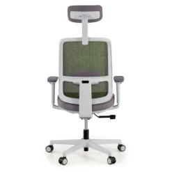 Sedia Ufficio Ergonomica Kaito white con poggiatesta
