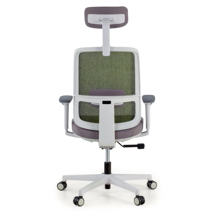 Sedia Ufficio Ergonomica Kaito white con poggiatesta